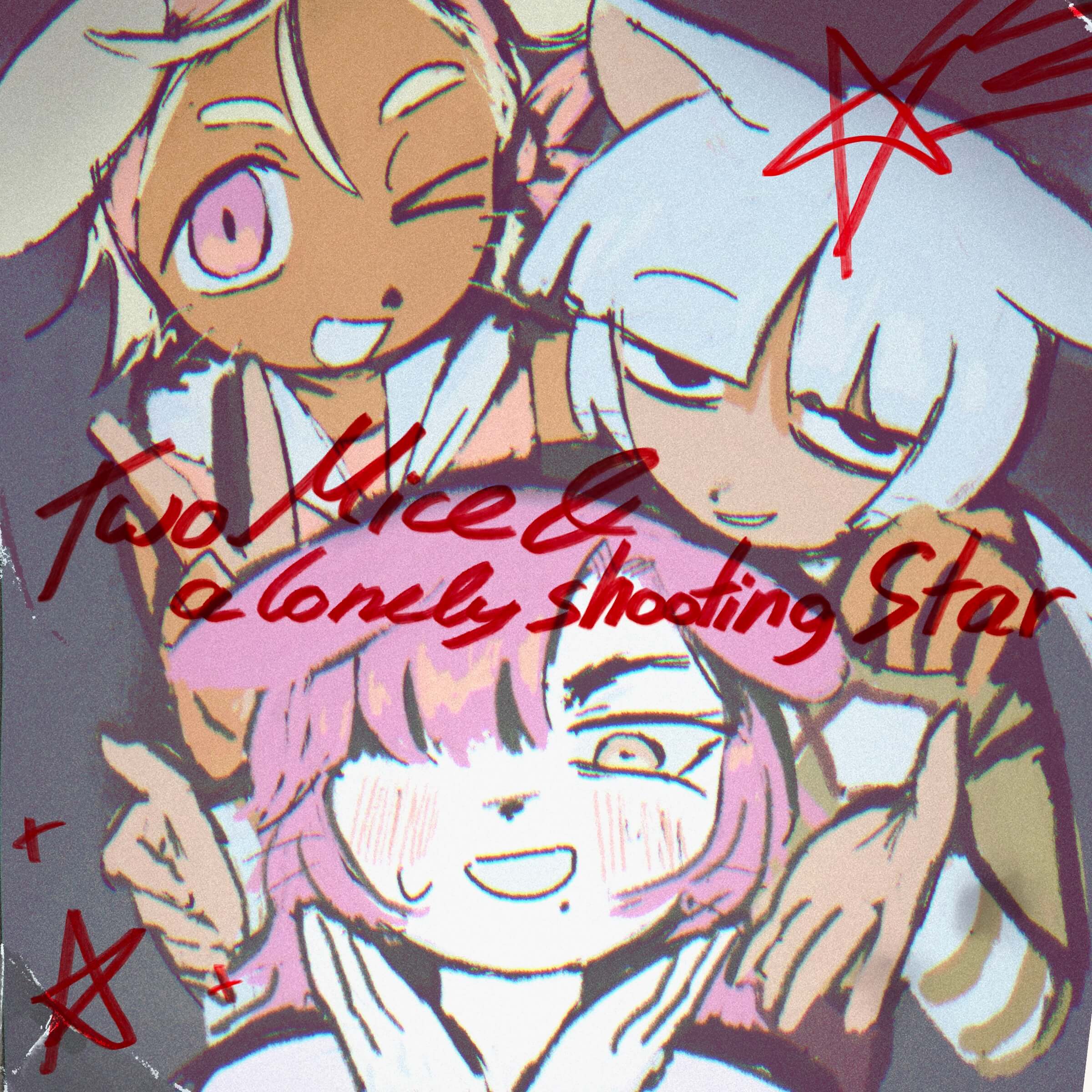 Two Mice and a lonely shooting Star