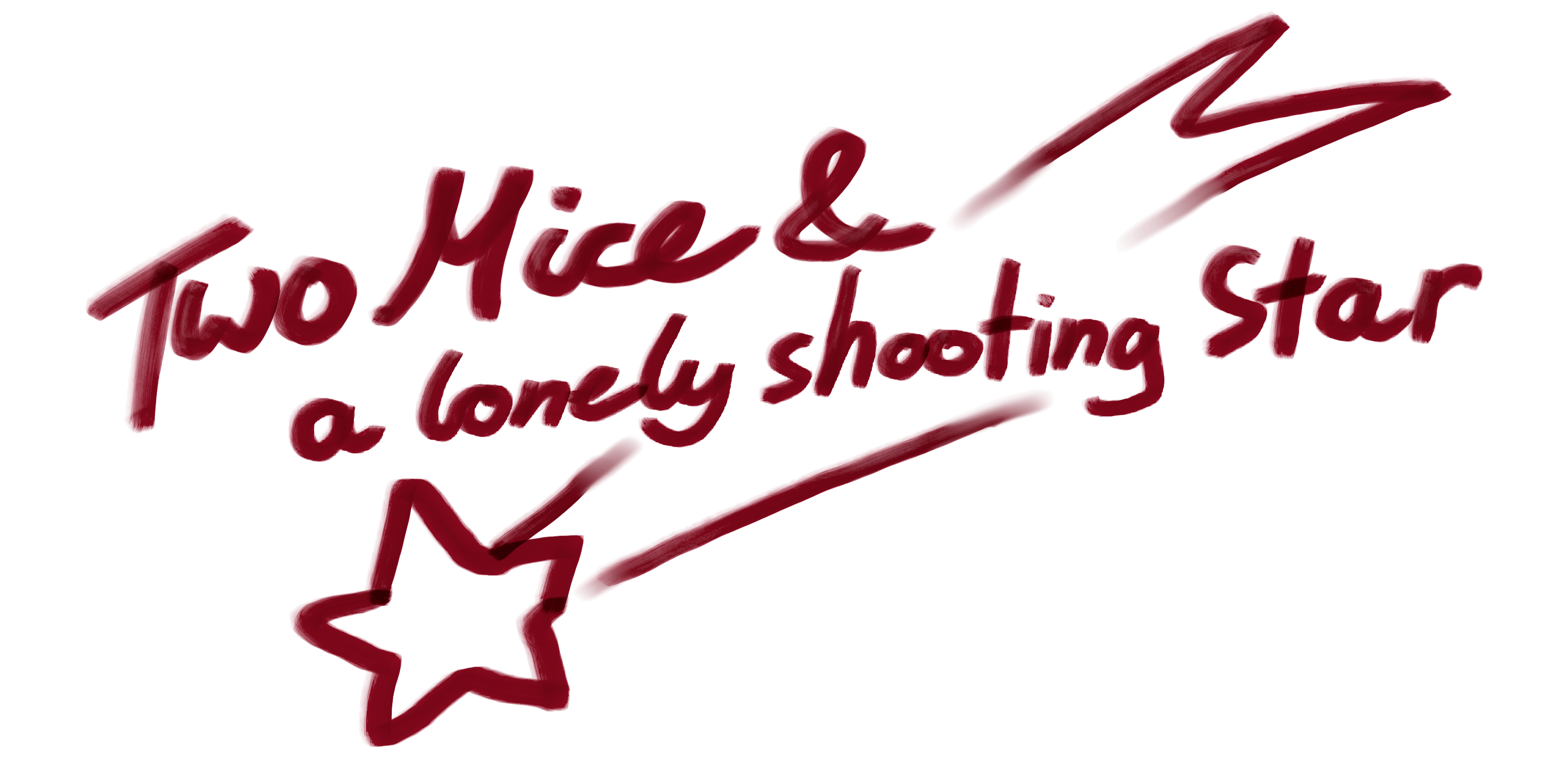 Two mice & a lonely shooting Star