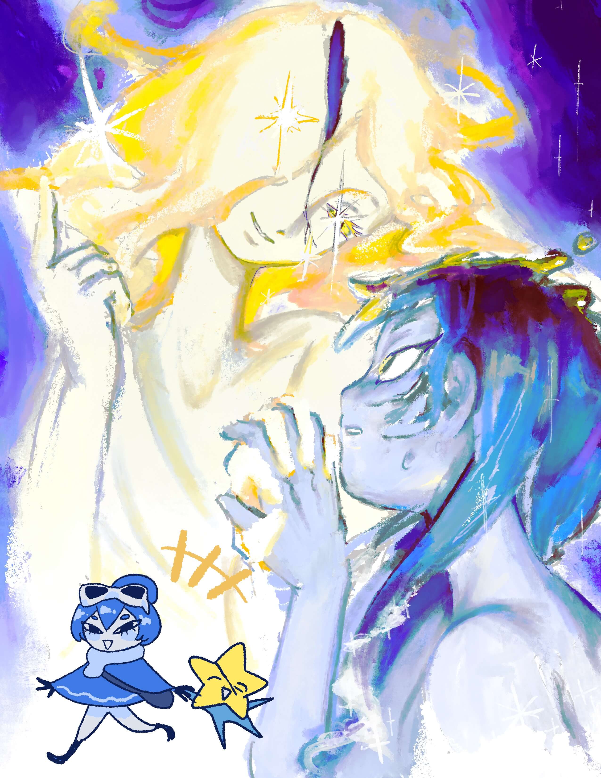 star and waterdroplet