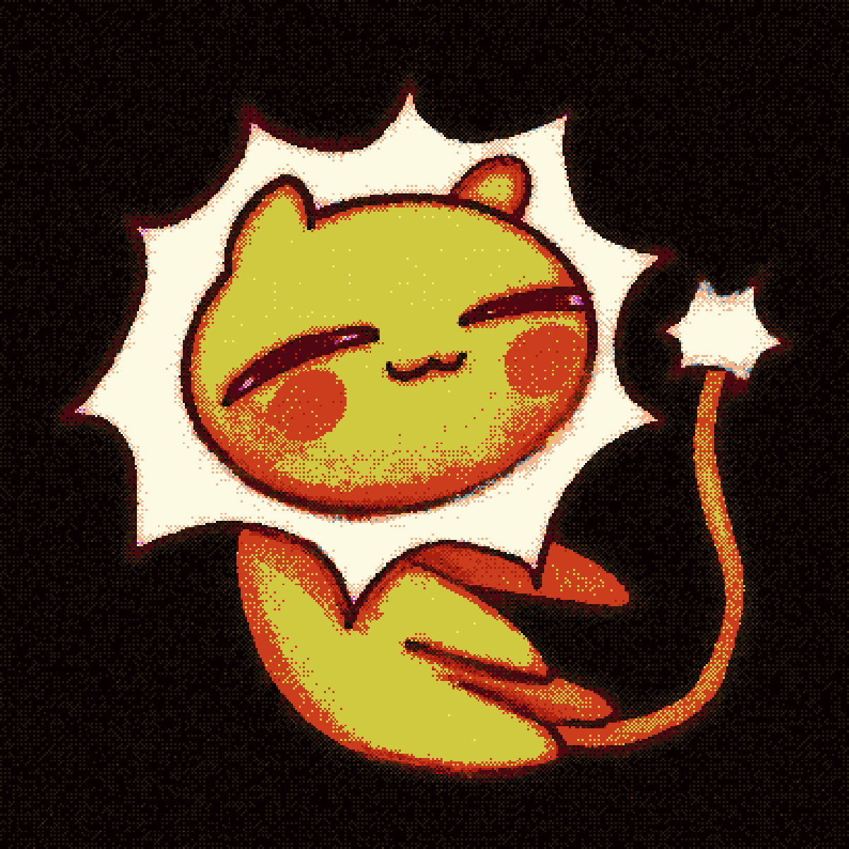a yellow cat